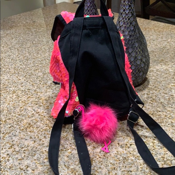 Justice pink flamingo  backpack 🦩 - Picture 3 of 3